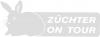 Aufkleber Applikation - Kaninchen Züchter on tour  - AP1240 - versch. Größen