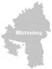 PVC- Applikations- Aufkleber "Württemberg"  25 cm groß in 8 Farben  AP3992 weiß