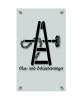 Zunftschild Handwerkerschild - Glas und Gebäudereiniger - beschriftet auf edler Acryl-Kunststoff-Platte – 309406