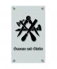 Zunftschild Handwerkerschild - Graveure und Gürtler - beschriftet auf edler Acryl-Kunststoff-Platte – 309437
