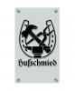 Zunftschild Handwerkerschild - Hufschmied - beschriftet auf edler Acryl-Kunststoff-Platte – 309453
