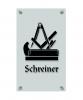 Zunftschild Handwerkerschild - Schreiner - beschriftet auf edler Acryl-Kunststoff-Platte – 309405
