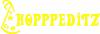 (AP2040) Applikations- Schrift- Aufkleber / Beschriftung Dekor „Hoppeditz“