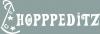 (AP2040) Applikations- Schrift- Aufkleber / Beschriftung Dekor „Hoppeditz“