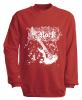 Sweatshirt mit Print - Rock - S10255 - versch. farben zur Wahl - Gr. rot / XL