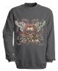 Sweatshirt mit Print - Santa Muerte - versch. farben zur Wahl - S10282 - Gr. grau / L