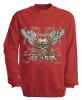 Sweatshirt mit Print - Santa Muerte - versch. farben zur Wahl - S10282 - Gr. rot / XXL
