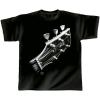 T-Shirt unisex mit Print - Cosmic guitar - von ROCK YOU MUSIC SHIRTS - 10385 schwarz - Gr. XXL