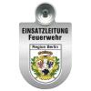Einsatzschild Windschutzscheibe incl. Saugnapf - Einsatzleitung Feuerwehr - 309476  - incl. Regionen nach Wahl