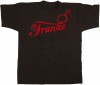T-Shirt unisex mit Print - Franke - 10448 schwarz - Gr. XL