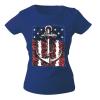 Girly-Shirt mit Print Maritim Anker Anchor G12128 Gr. Royal / XL