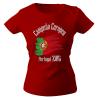 Girly-Shirt mit Print - Europameister Portugal - 12126 - rot - L
