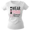 Girly-Shirt mit Print Wear Pink for Someone Special - G12167 Gr. weiß / L