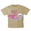 Kinder T-Shirt mit Print Cat Katze auf Surfbrett KA074/1 Gr. 122-164