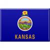 MAGNET - US-Bundesstaat Kansas - Gr. ca. 8 x 5,5 cm - 37116 - Küchenmagnet