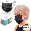 6x Kinder OP-Maske Typ I in SCHWARZ, hergestellt in Deutschland