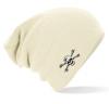 Longbeanie Slouch- Beanie Mütze mit hochwertiger Einstickung - Skull Totenkopf - versch. Farben 54409