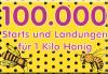 Küchenmagnet - 100.000 Starts... - Gr. ca. 8 x 5,5 cm - 38328 - Magnet