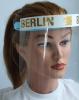 Klarsicht Gesichtschutz Gesichtsvisier aus Kunststoff mit Aufdruck - Berlin weiß