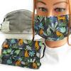 Design Maske aus Baumwolle, mit zertifiziertem Innenvlies - Dschungel - 15554 + Gratiszugabe