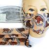 Design Maske aus Baumwolle mit zertifiziertem Innenvlies - Hufeisen Pferd - 15490 + Gratiszugabe