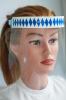 Klarsicht Gesichtschutz Gesichtsvisier aus Kunststoff mit Aufdruck - Bayerische Raute Blau-Weiss