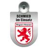 Einsatzschild Windschutzscheibe incl. Saugnapf - Schmied im Einsatz - 309462 -   incl. Regionen nach Wahl