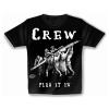 T-Shirt unisex mit Print - Plug in crew - von ROCK YOU MUSIC SHIRTS - 10157 schwarz - Gr. L