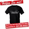 T-Shirt unisex mit Print - Menschen vor Profite - 10523 schwarz - Gr. XL