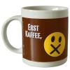Tasse mit Print erst Kaffee dann quatschen weiss 57514