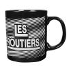 Tasse mit Print Les Routiers schwarz 57252