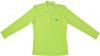Langarm Polo-Shirt mit Einstickung - Taube - TB361 grün / XL