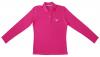 Langarm Polo-Shirt mit Einstickung - Taube - TB361 Pink / XL
