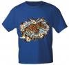 T-Shirt mit Print - Tiger - 10973 - versch. Farben zur Wahl - Royal / S