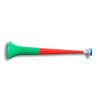 Vuvuzela Horn Fan-Trompete Fussball  - Gesamtlänge ca. 55cm - 4teilig Portugal 39345-4