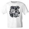 T-Shirt mit Print weisse Tiger - 10203 Gr. weiß / XL