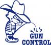 Pinkelmännchen Applikations-Aufkleber - Gun Control - 303659 Gr. ca. 15cm