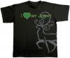 T-Shirt mit Print - I like my Jonny2 - 10648 schwarz - Gr. M