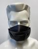 20x Behelfsmaske Gesichtsmaske Maske mit wasserabweisenden Vliess - 15443/1 schwarz
