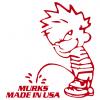 Pinkelmännchen Applikations-Aufkleber - Murks Made in USA - 303651 Gr. ca. 15cm