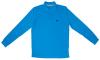Langarm Polo-Shirt mit Einstickung - Taube - TB361 blau / L