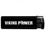 Einwegfeuerzeug mit Motiv - Trucker - Viking Power - 01144 versch. Farben schwarz
