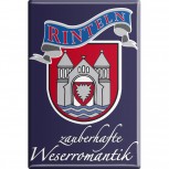 Küchenmagnet - Wappen Rinteln - Gr. ca. 8 x 5,5 cm - 38785 - Magnet Kühlschrankmagnet