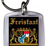 Schlüsselanhänger - Freistaat Bayern - Gr. ca. 60x40mm - 03304