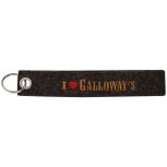 Filz-Schlüsselanhänger mit Stick I LOVE GALLOWAY'S Gr. ca. 17x3cm 14164 schwarz