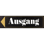 Hinweisschild - AUSGANG - 308490 - 30cm x 9cm - Gastronomie Hotel Firma Laden Geschäft