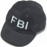 Baseballcap mit Einstickung - FBI - 68302 schwarz