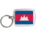 Schlüsselanhänger Keyholder - KAMBODSCHA - Gr. ca. 4x5cm - 81075 - WM Länder