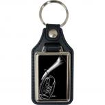 Leder-Schlüsselanhänger mit Motiv –  Baritone – 06271/4 aus der Serie  ROCK YOU© MUSIC
