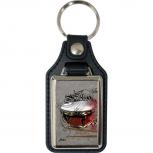 Leder-Schlüsselanhänger mit Motiv – Bursted Snare – 06271/9 aus der Serie  ROCK YOU© MUSIC